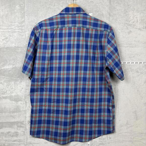 L.L. Bean Wrinkle Resistant Plaid Shirt Men Size M Traditional Fit 100% Cotton - Picture 3 of 9